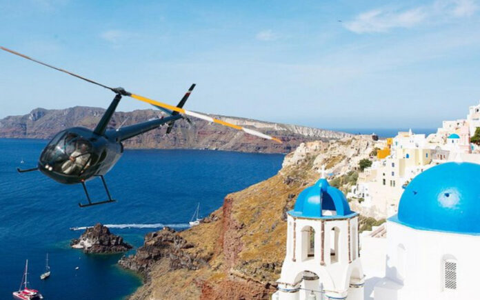 Top 7 Santorini Helicopter Tours for an Aerial View of the Island